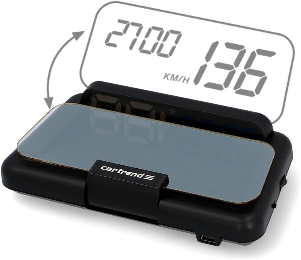 Head Up OBD2 & HUD Display Geschwindigkeitsmesser Auto Tachometer Wassertemperaturmesser Motordrehzahl, Preis-Leistungssieger, 12 V